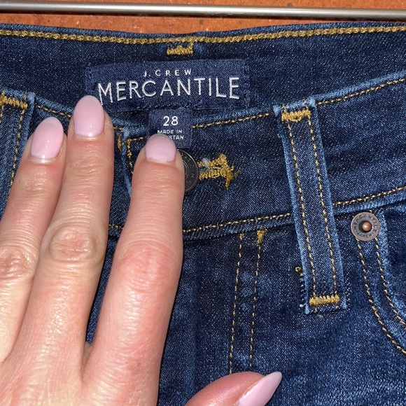 J. Crew Mercantile Jeans Crop Dark Wash, Size 28 - Picture 2 of 9